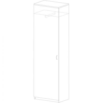 Шкаф PT Арго для одежды узкий А-308 Н бук 113106