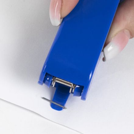 Степлер №10 STAFF "EVERYDAY", до 12 листов, с антистеплером, синий, 228736