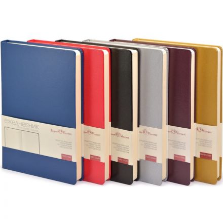 Ежедневник недатированный Bruno Visconti Megapolis искусственная кожа А5 160 листов синий (145x215 мм)