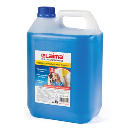Средство для мытья стекол и зеркал 5 л, LAIMA PROFESSIONAL, 601610