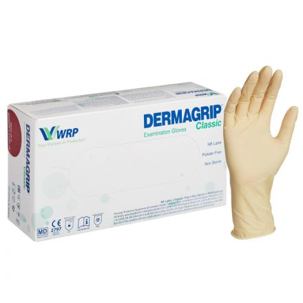 Мед.смотров. перчатки латекс., нестер., н/о, тек. Dermagrip Classic(XS) 50п