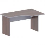 Стол Easy B правый (438,009) темный дуб/серый (560/570) Ш1400