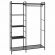 Вешалка-стеллаж "Валенсия-1", 1555х1090х300 мм, 7 полок, металл, черная, ГСВ1 Ч Вешалка-стеллаж "Валенсия-1", 1555х1090х300 мм, 7 полок, металл, черная, ГСВ1 Ч