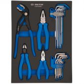 Набор пассатижей, шестигранник.и Torx Г-образных,ложемент,22предм.KING TONY