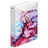 Тетрадь на кольцах А5 (175х215 мм), 240 листов, твердый картон, клетка, BRAUBERG, Акварель, 404096