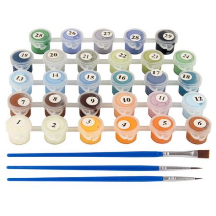 Картина по номерам 40х50 см ОСТРОВ СОКРОВИЩ "Вечерний блюз Петербурга", на подрамнике, акрил, кисти, 662895