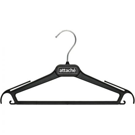 Вешалка-плечики VP_ для легк.одежды Attache,СД01, пласт, чер, р.42-44