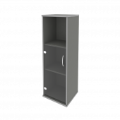 Riva Шкаф средний узкий левый А.СУ-2.2 (L) Металлик 404*365*1215