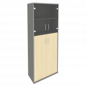 Riva Шкаф высокий широкий А.СТ-1.7 Клён металлик 770*365*1980