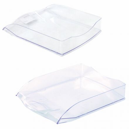 Лоток горизонтальный для бумаг BRAUBERG "Delta", A4 (340х270х60 мм), прозрачный, 237262 Лоток горизонтальный для бумаг BRAUBERG "Delta", A4 (340х270х60 мм), прозрачный, 237262