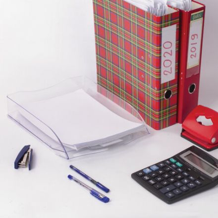 Лоток горизонтальный для бумаг BRAUBERG "Delta", A4 (340х270х60 мм), прозрачный, 237262 Лоток горизонтальный для бумаг BRAUBERG "Delta", A4 (340х270х60 мм), прозрачный, 237262