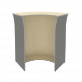 Riva Стойка угловая (радиусный элемент-ХДФ) А.РС-5 ХДФ Клён металлик 950*950*1150