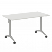 X-Pull Стол складной мобильный X.M-3.7 Белый бриллиант/Серый металл 1380*720*753 X-Pull Стол складной мобильный X.M-3.7 Белый бриллиант/Серый металл 1380*720*753