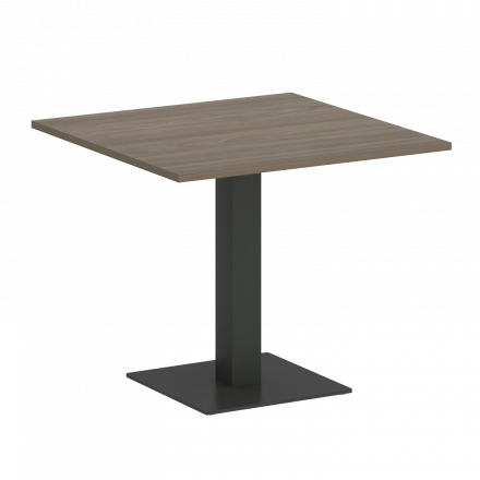 Home Office Стол квадратный VR.SP-5-90.2 Вяз/Антрацит металл 900*900*750