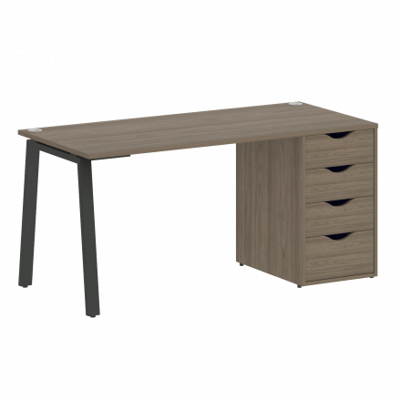 Home Office Стол письменный VR.SP-3-158.4.A Вяз/Антрацит металл 1580*720*750