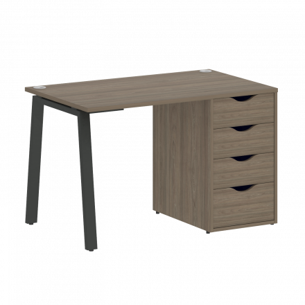 Home Office Стол письменный VR.SP-3-118.4.A Вяз/Антрацит металл 1180*720*750