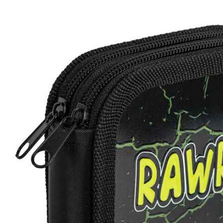 Пенал ЮНЛАНДИЯ, 2 отделения, ламинированный картон, конгрев, 19х11 см, "RAWR", 271538 Пенал ЮНЛАНДИЯ, 2 отделения, ламинированный картон, конгрев, 19х11 см, "RAWR", 271538