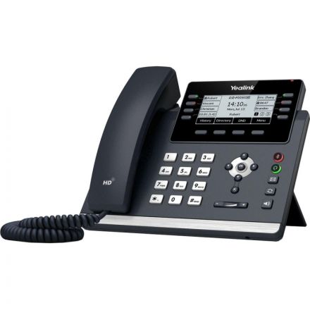Телефон Yealink (SIP-T43U)12 аккаунтов, 2 порта USB, BLF, PoE, GigE, без БП