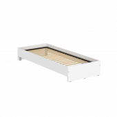 Кровать без изголовья KBW 208 Белый 2040х840х300 KANN