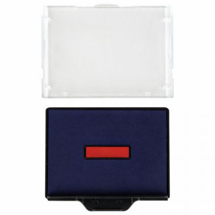 Датер самонаборный металлический, 6 строк+дата, оттиск 68х47 мм, сине-красный, TRODAT 5485, кассы в комплекте