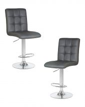 Набор 2 шт Стул барный DOBRIN KRUGER, серый