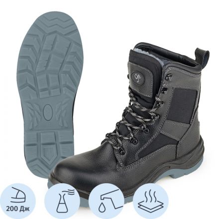 Ботинки рабочие с высоким берцем,  утепленные (мод.26НМ) ПУ/ТПУ с КП (р.45)