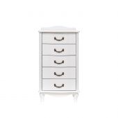 Комод Leset "Джульетта" узкий (5 ящ.), Молочный дуб
