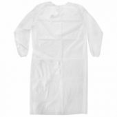 Халат хирургический стерильный 140 см, 52-54 размер, рукав на резинке, спанбонд 25 г/м2, NF