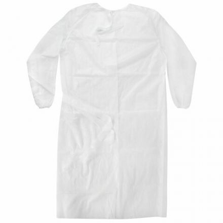 Халат хирургический стерильный 140 см, 52-54 размер, рукав на резинке, спанбонд 25 г/м2, NF