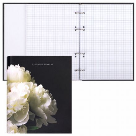 Тетрадь на кольцах А5 175х215 мм, 120 листов, твердый картон, фольга, клетка, BRAUBERG, "Bloom", 404721 Тетрадь на кольцах А5 175х215 мм, 120 листов, твердый картон, фольга, клетка, BRAUBERG, "Bloom", 404721