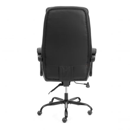 Кресло Cambridge metalBL кож/зам/ткань, черный/черный, 36-6/11