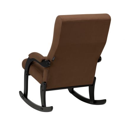 Кресло-качалка Leset Дэми, Венге, V23 молочный шоколад, Ткань Велюр