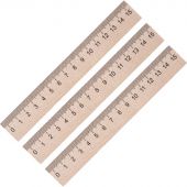 Линейка деревянная 15см 3шт/уп