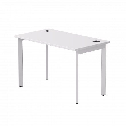 Стол прямой Everprof EVO на металлокаркасе 1180х670х755 мм опоры 45гр Белый/Белый