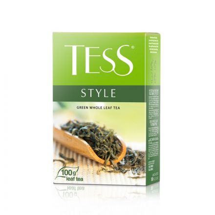 Чай Tess Style листовой зеленый,100г 0589-14 Чай Tess Style листовой зеленый,100г 0589-14