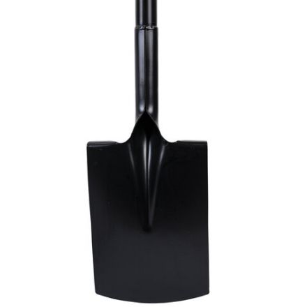 Лопата прямоугольная стальная 19х27 см, ОБЩАЯ ДЛИНА 115 см, черенок сталь, V-ручка, RABBITEX (РАББИТЕКС) "STRONG METAL", 700480