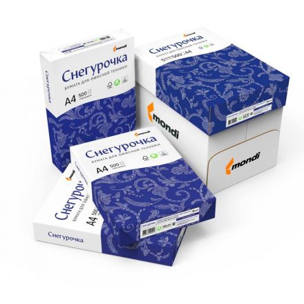 Бумага для офисной техники Снегурочка (А4, 80 г/кв.м, белизна 146% CIE, 500 листов)