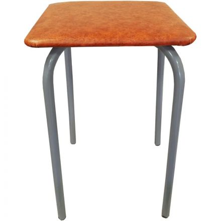 Табурет квадратный STRONG (титан-коричневый) 41417