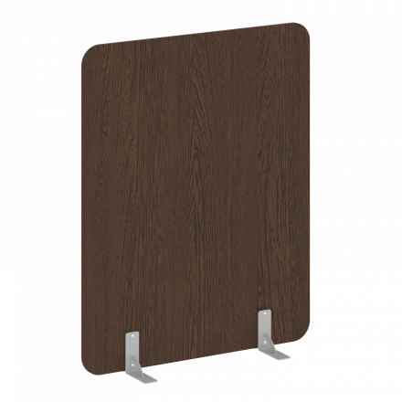 R-line Перегородки на металлических опорах на фетровых подпятниках DP.F-120-150 Венге/Серый металл 1200*18*1500