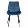Стул ABRUZZO ( mod. 8060 ) металл/велюр, 54 х 62 х 83 см, синий (HLR 63)/черный