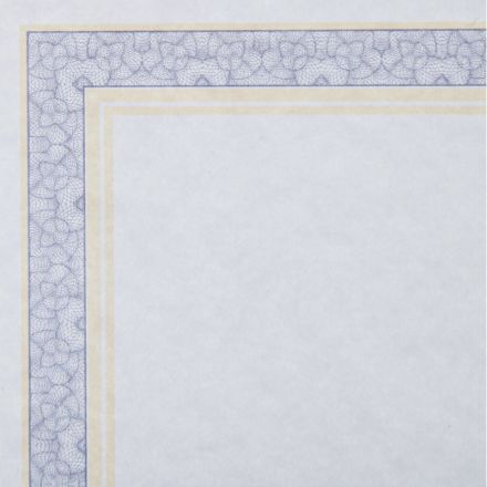 Сертификат-бумага А4 Attache двойная рамка сине-оранжевая ID8, 25шт/уп