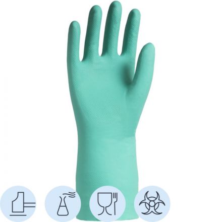 Перчатки защитные нитрил Lakeland Nitrosol EN15F цв.зеленый р.8 Перчатки защитные нитрил Lakeland Nitrosol EN15F цв.зеленый р.8