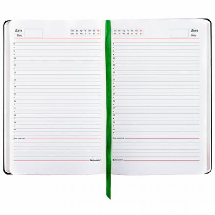 Ежедневник недатированный А5 (138х213 мм), BRAUBERG VISTA, под кожу, гибкий, 136 л., "Spirit", 112034