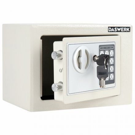 Сейф мебельный DASWERK (ДАСВЕРК) SC-170EL (170х230х170 мм), электронный замок, бежевый, 291340
