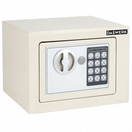 Сейф мебельный DASWERK (ДАСВЕРК) SC-170EL (170х230х170 мм), электронный замок, бежевый, 291340