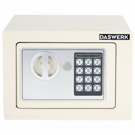 Сейф мебельный DASWERK (ДАСВЕРК) SC-170EL (170х230х170 мм), электронный замок, бежевый, 291340