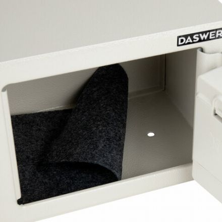 Сейф мебельный DASWERK (ДАСВЕРК) SC-170EL (170х230х170 мм), электронный замок, бежевый, 291340