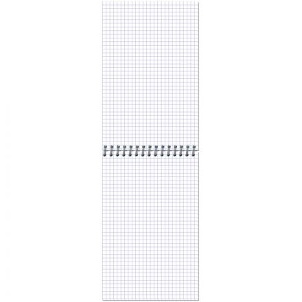 Блокнот Микровельвет A5 50 листов синий в клетку на спирали (130х200 мм)