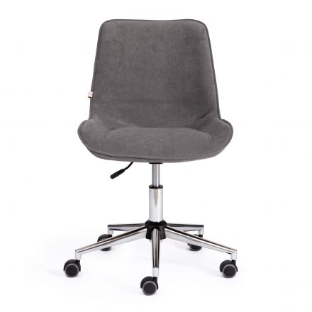 Кресло Tetchair STYLE, флок , серый, 29