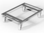 Тележка для 425 ящика, на полиамидных колёсах  серый